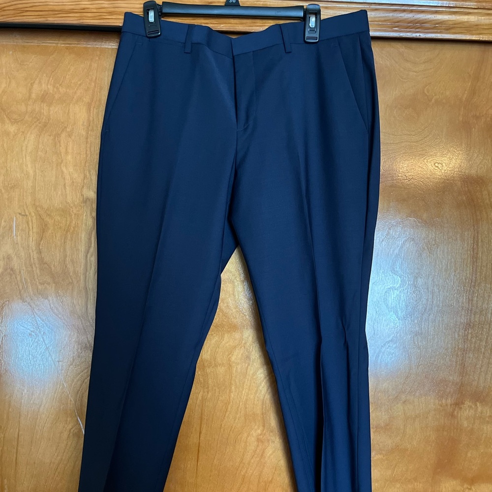 Express wrinkle resistant slim dress pants
